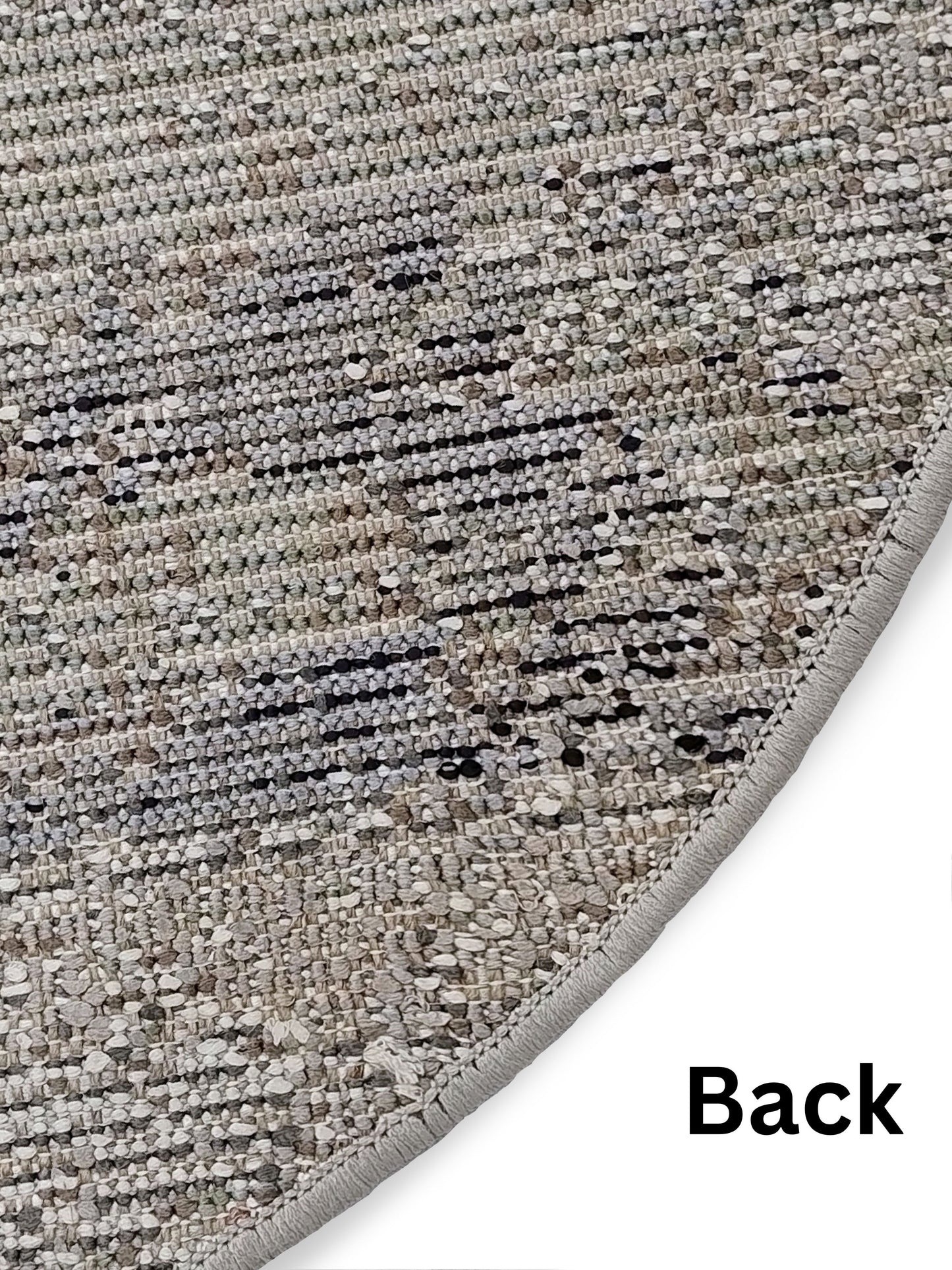 Premium Galaxy Collection Circular Rug – Grey Blue, 100x100 cm, Anti-Skid