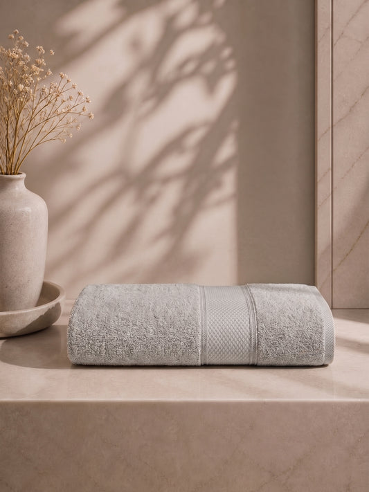 AtoZ Home Decor Malako Bamboo Bath Towel | Highly Absorbent (75 x 150 CM)