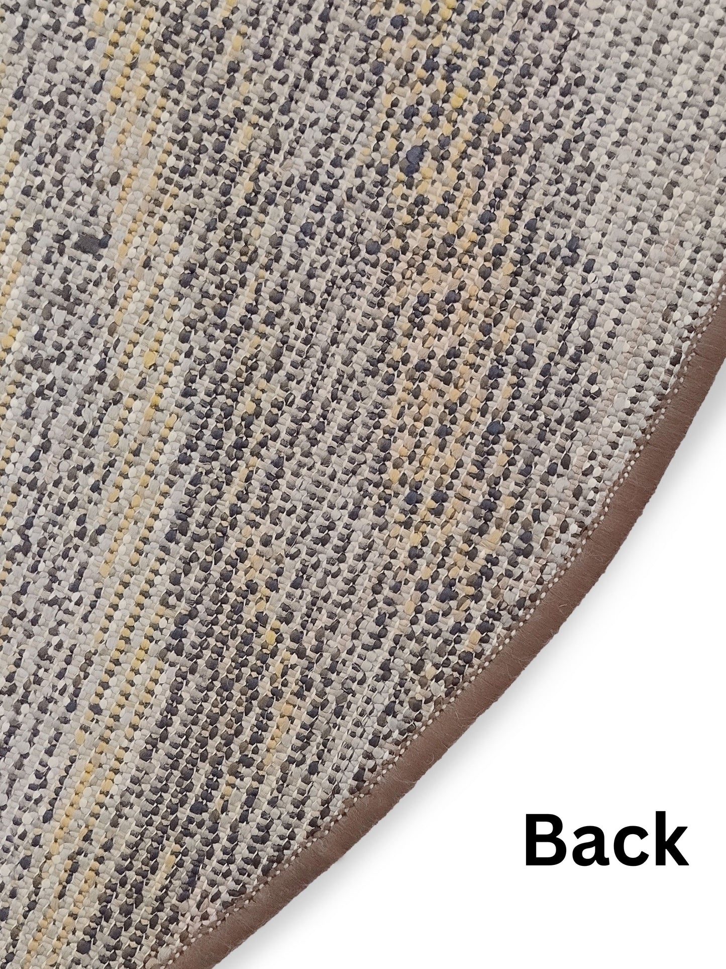 Brown Taupe Marble Circular Rug – Turkish Microfiber, Non Slip, 100×100cm