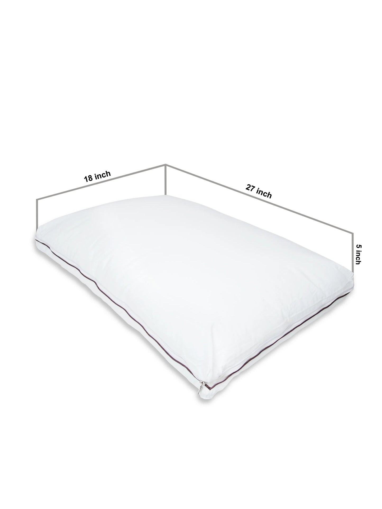 AtoZ Home Decor 2-in-1 Adjustable Pillow Detachable Cotton Support (18 x 27 inch)