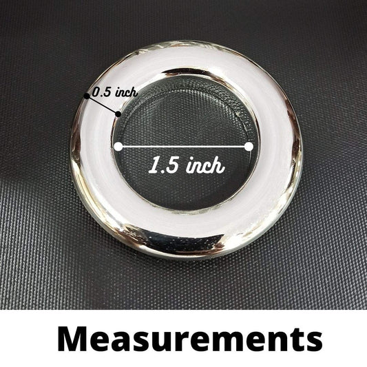 Curtain Eyelet Rings (Silver, 24pcs) – 1.5" Rustproof & Durable