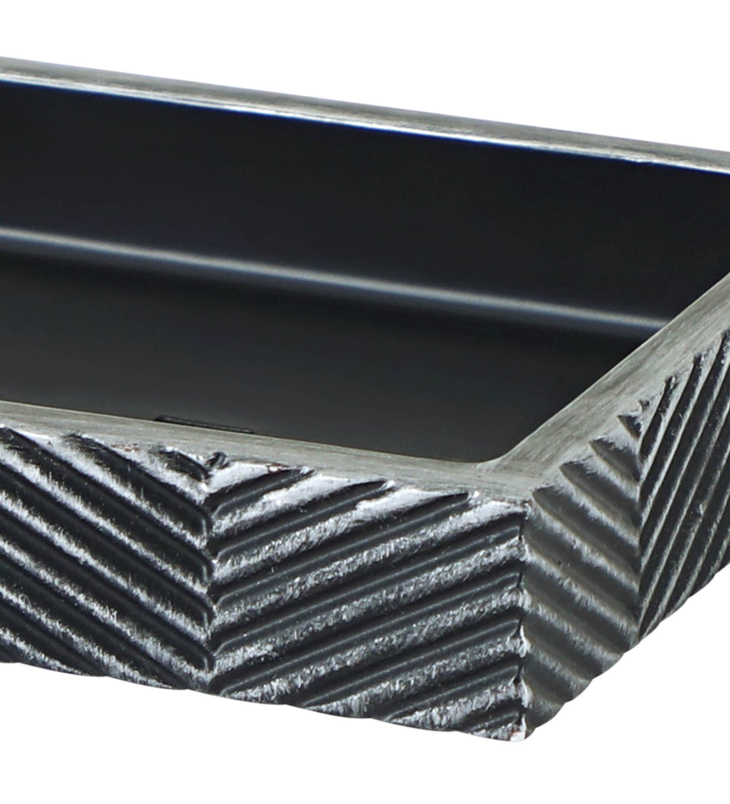 Modern Textured Resin Soap Dish with Drain Holes – Elegant & Functional