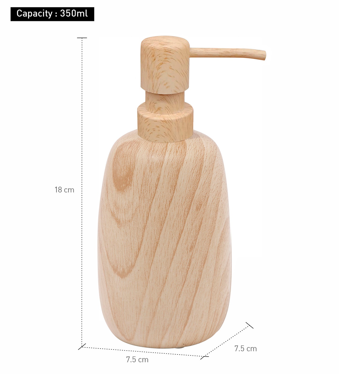 WoodAura Soap Dispenser – Elegant & Functional Bathroom Accessory