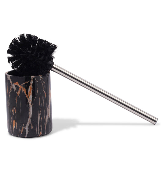 Timeless Toilet Brush Holder – Chocolate Polyresin Elegance