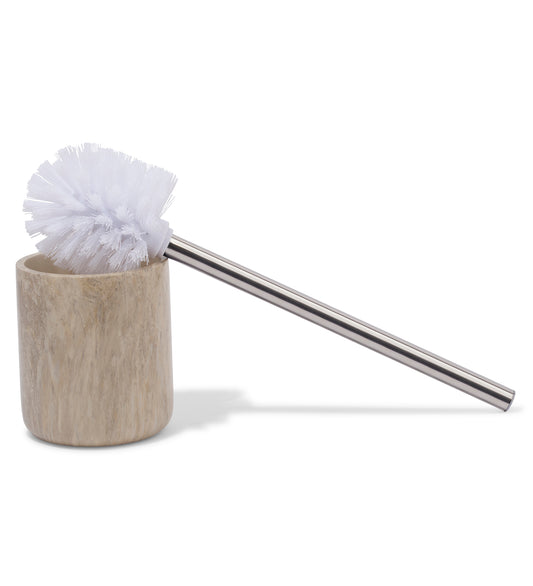 StoneMist Toilet Brush Holder – Cocoa | Elegant Bathroom Accessory