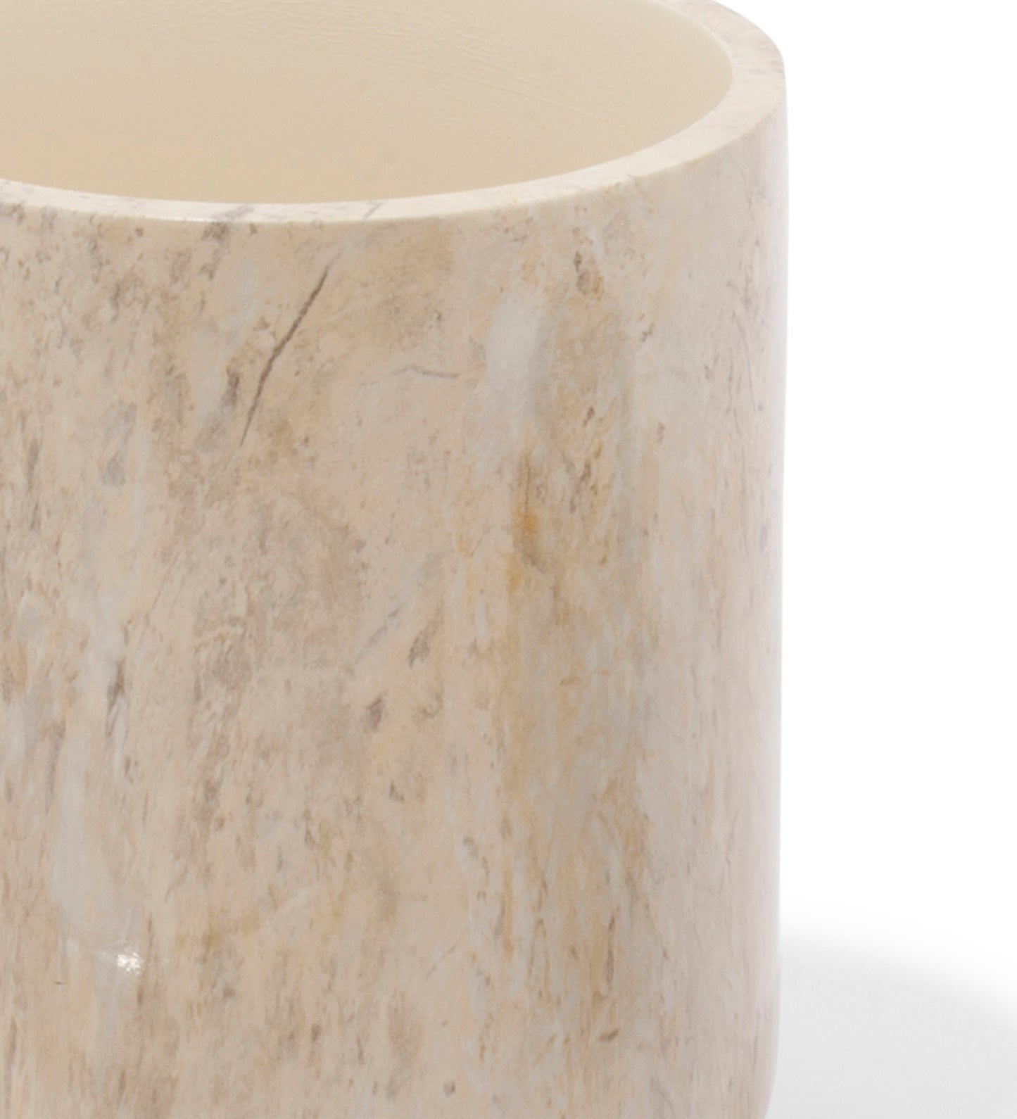 StoneMist Toilet Brush Holder – Cocoa | Elegant Bathroom Accessory