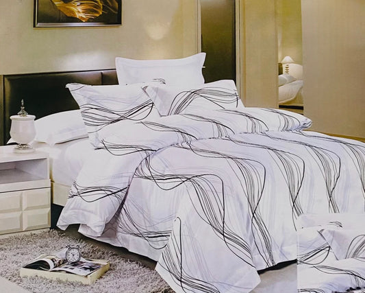 WHITE RIVER KING-SIZE COTTON BEDSHEET