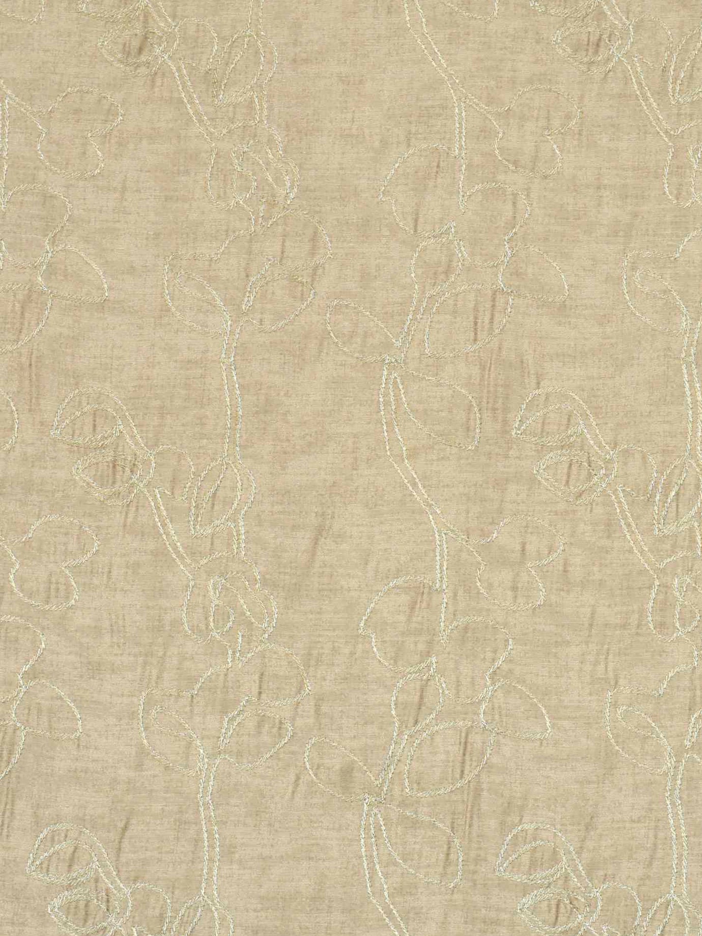 Beige Embroidered Curtains for Living Room – Elegant Window Curtains, 4ft & 10ft Widths