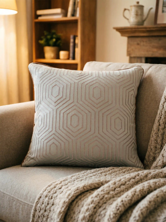 Geometric Pattern Cushion Covers with Hidden Zipper (Set of 5)