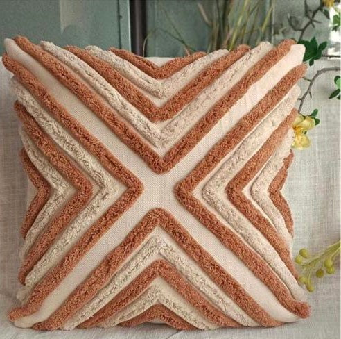 Chevron Cushion Covers – Set of 2 | 18x18 Inch | 100% Cotton