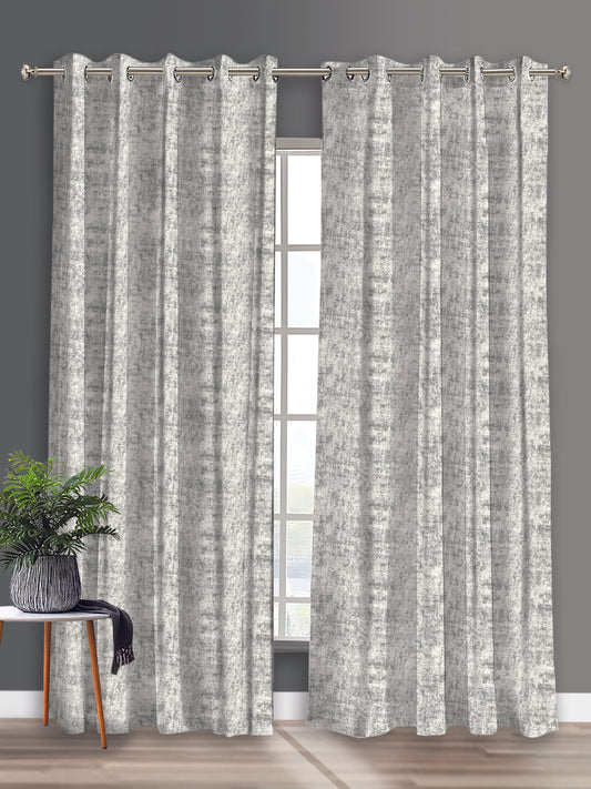 Geometric Curtain – Modern Energy Gradient Design, Grey & White