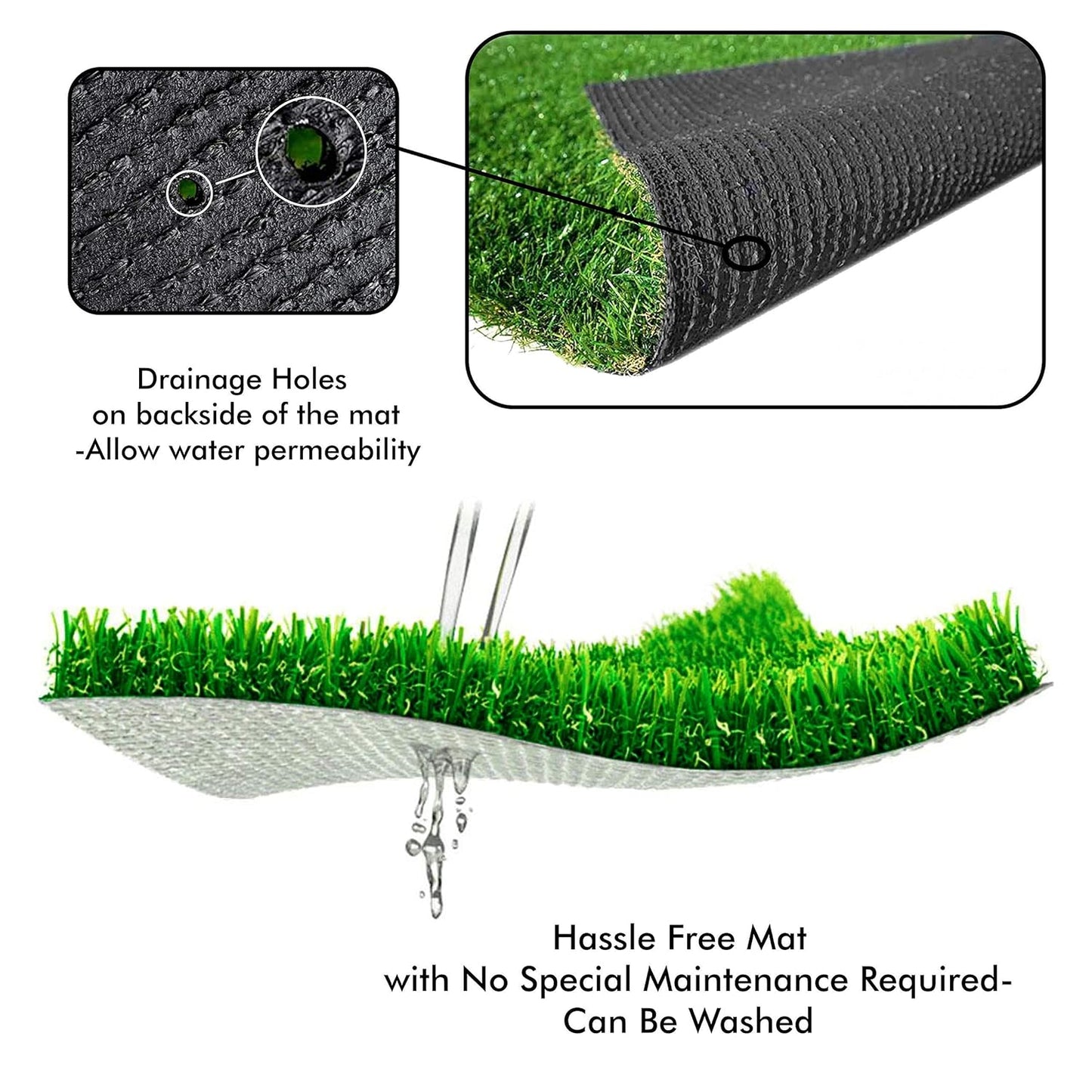 High Density Artificial Grass Mat for Balcony, Terrace, Lawn & Door