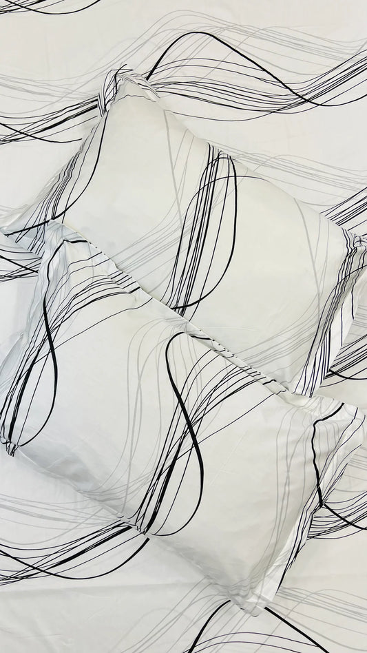 WHITE RIVER KING-SIZE COTTON BEDSHEET