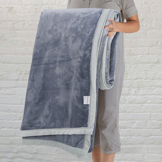 Solid Color Velventeen Blanket for Single & Double Bed – Ultra-Soft & Cozy