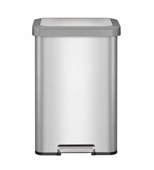 Minimalist Fingerprint-Resistant Pedal Trash Bin – Sleek & Durable