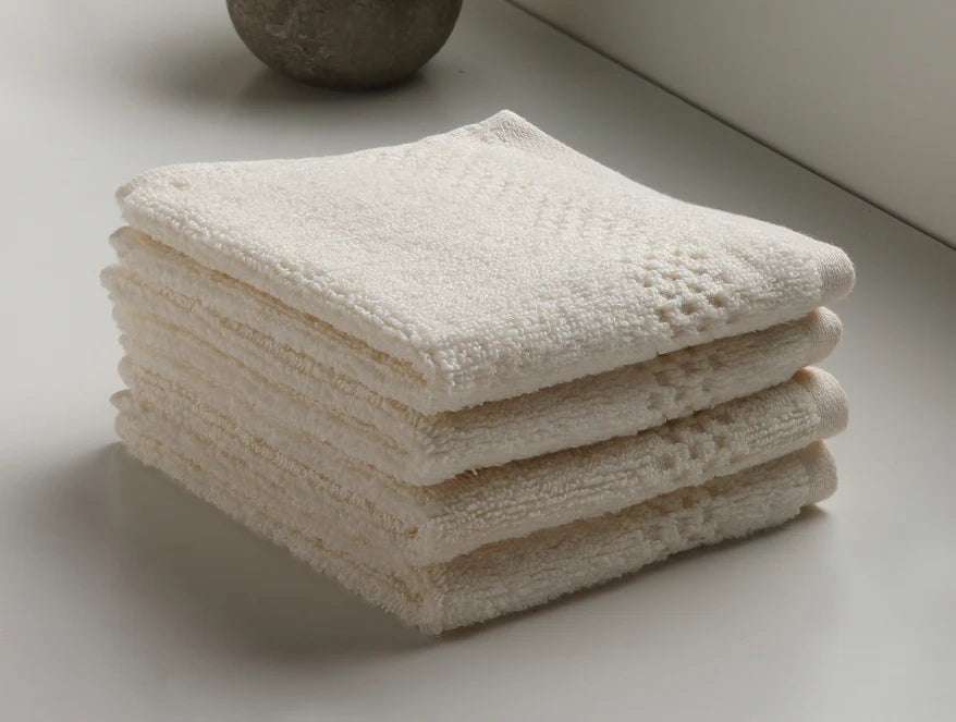 SWIFT DRY Face Towel Set of 4 – 100% Cotton By Spaces