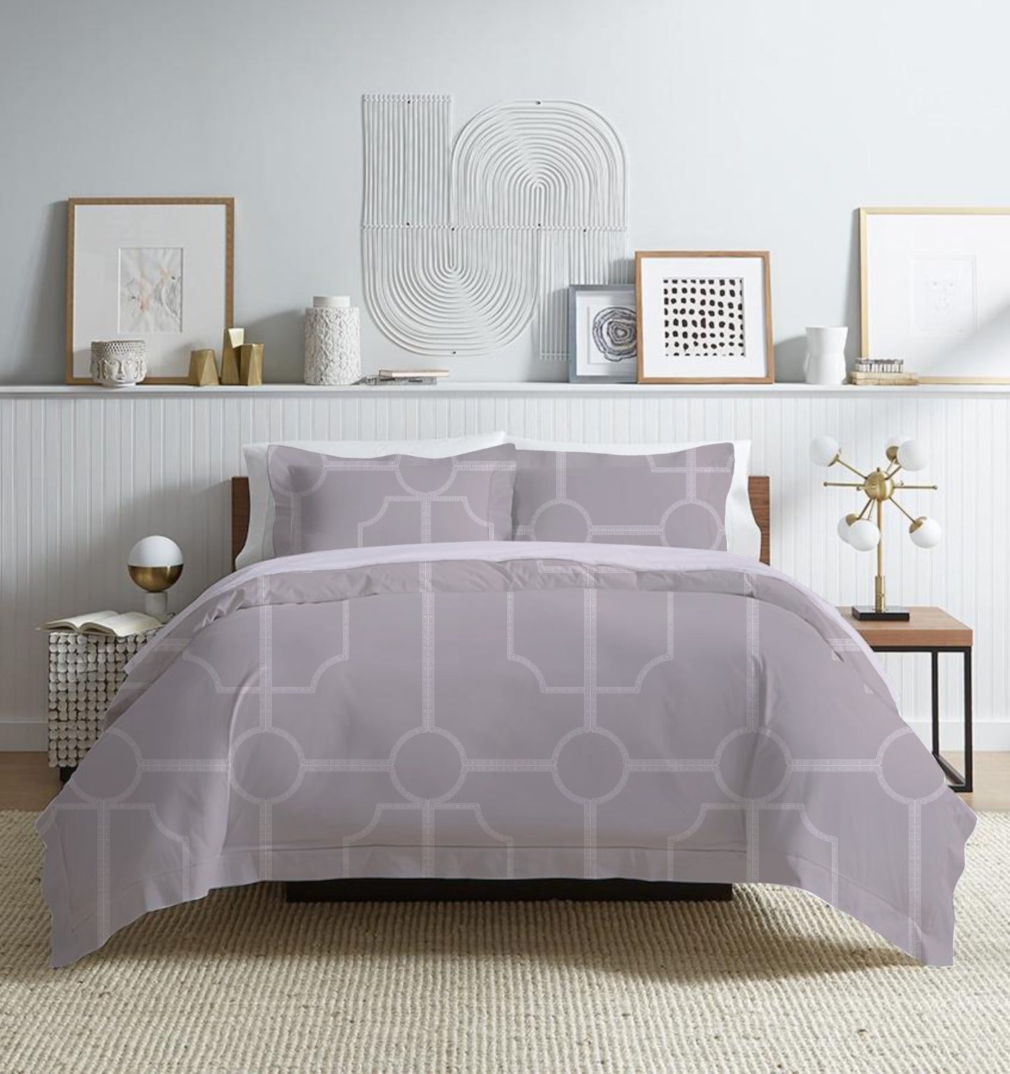 Premium 100% Cotton King Size Bedsheet Set – Soft Feel, Designer Pattern