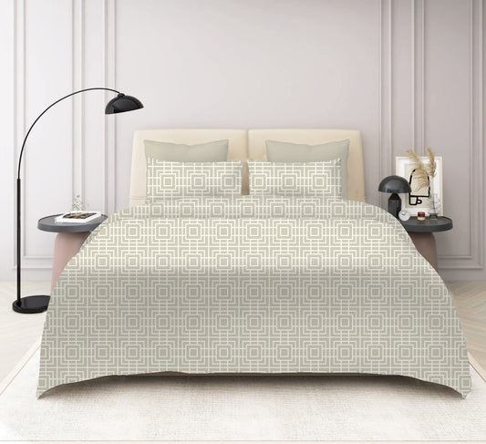 Premium King Size Cotton Bedsheet Set | Soft Feel & Designer Look