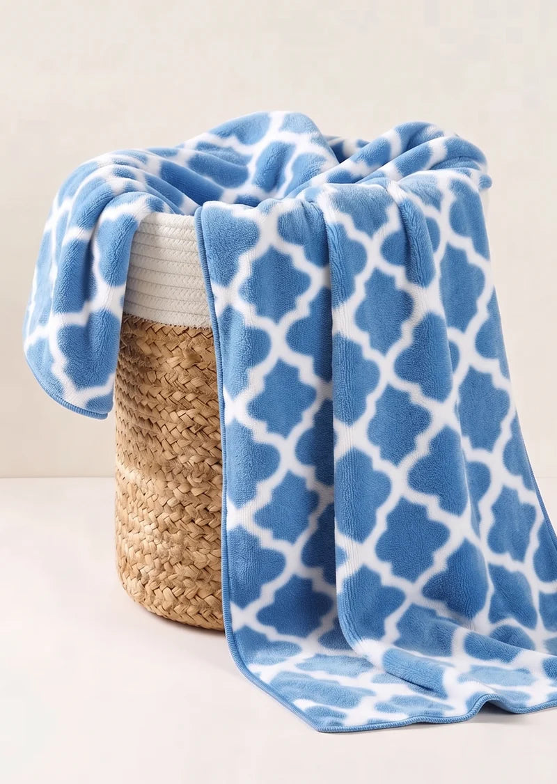 Stylla Kepri Patterned Bath Towel (70 x 150 cm) – Super Absorbent & Easy Dry Boxed Bath Towel