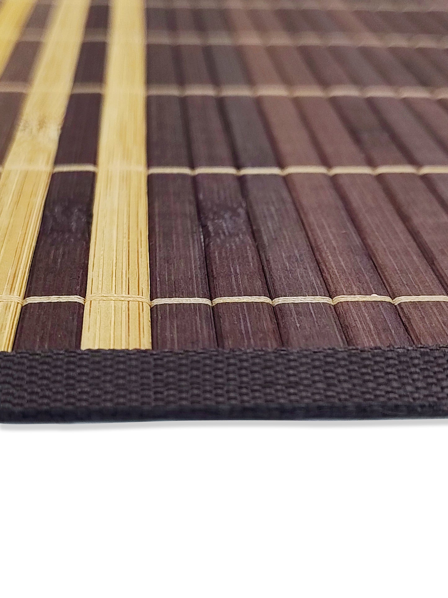 Bamboo-Texture Dining Placemats – Set of 6 | Modern Natural Table Decor