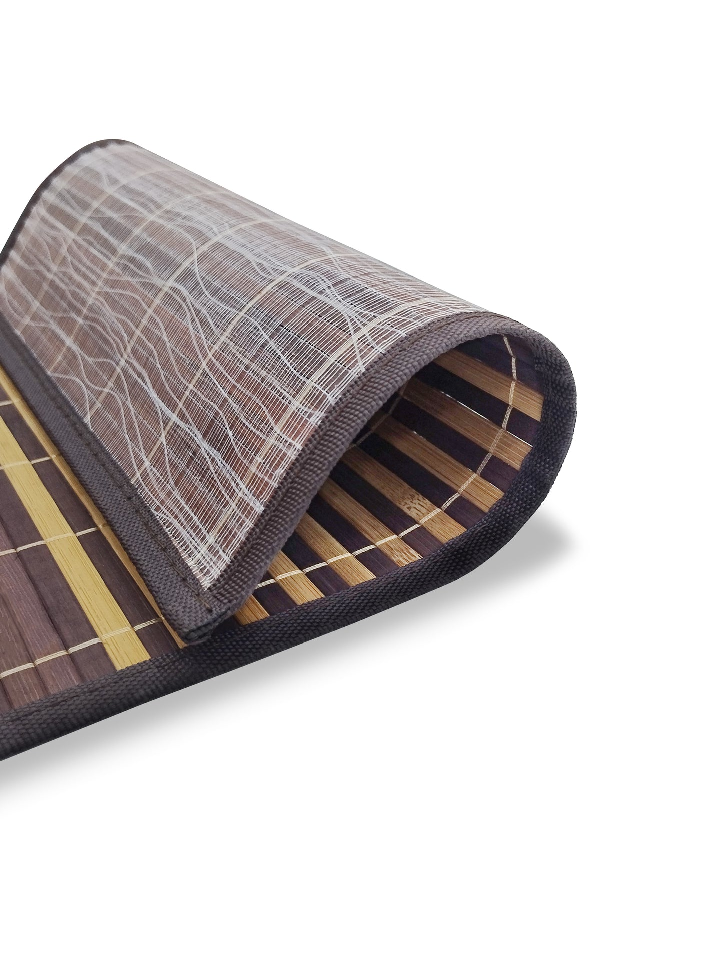 Bamboo-Texture Dining Placemats – Set of 6 | Modern Natural Table Decor