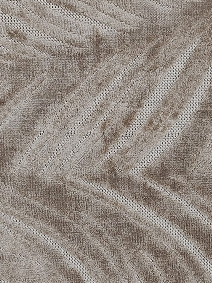 Beige Textured Modern Runner – Subtle Wave Design Hallway & Entry Rug