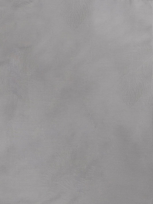 Cool Grey Feather Jacquard Pillow Cover Set – Premium Cotton – Set of 2