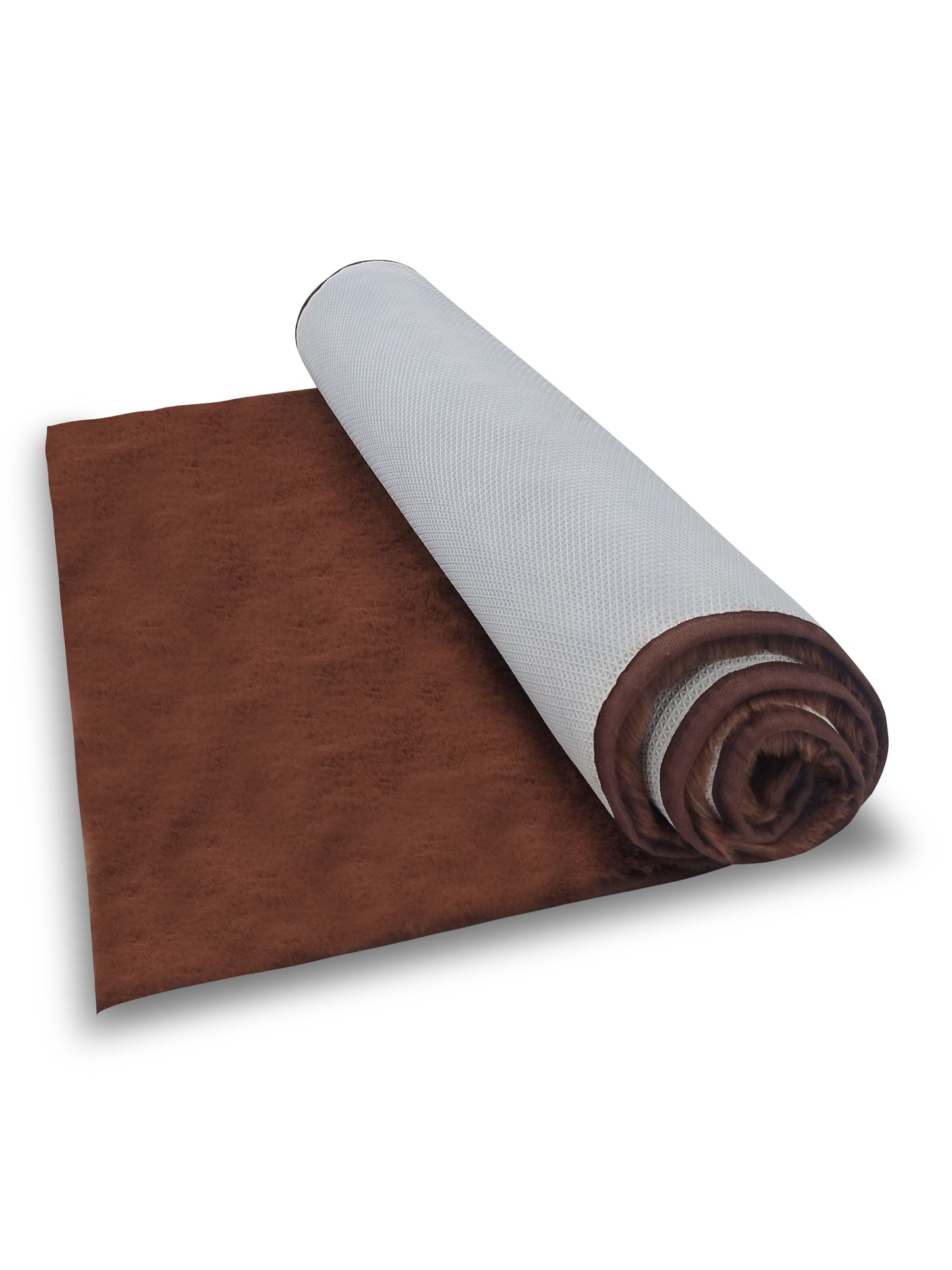 Solid Brown Plush Runner – Modern Minimalist Bedside & Hallway Rug