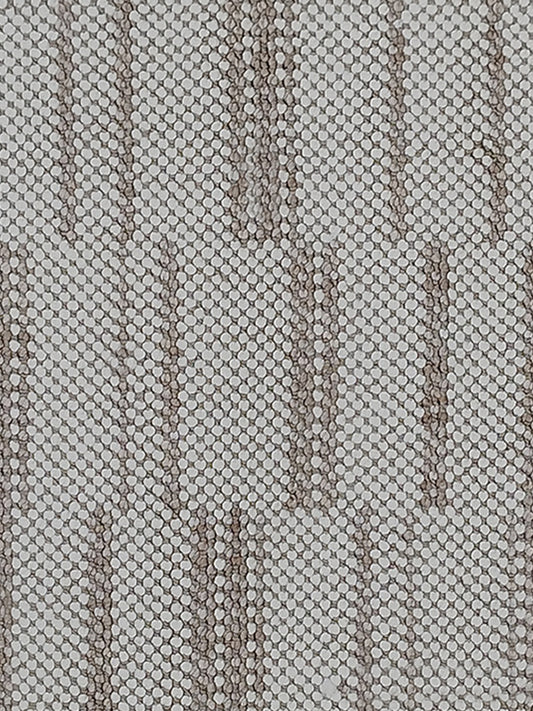 Ivory Beige Handloom Stripe-Textured Runner – Modern Minimalist Bedroom & Hallway