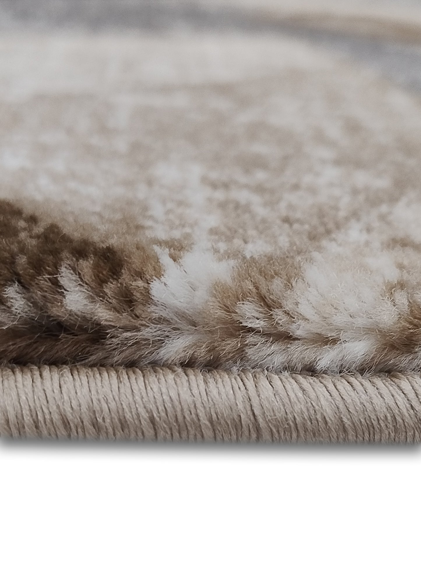 Taupe Charcoal Geometric Triangle Runner – Modern Abstract Plush Runner