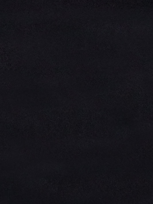 Solid Black Plush Runner – Modern Minimalist Bedside & Hallway Rug