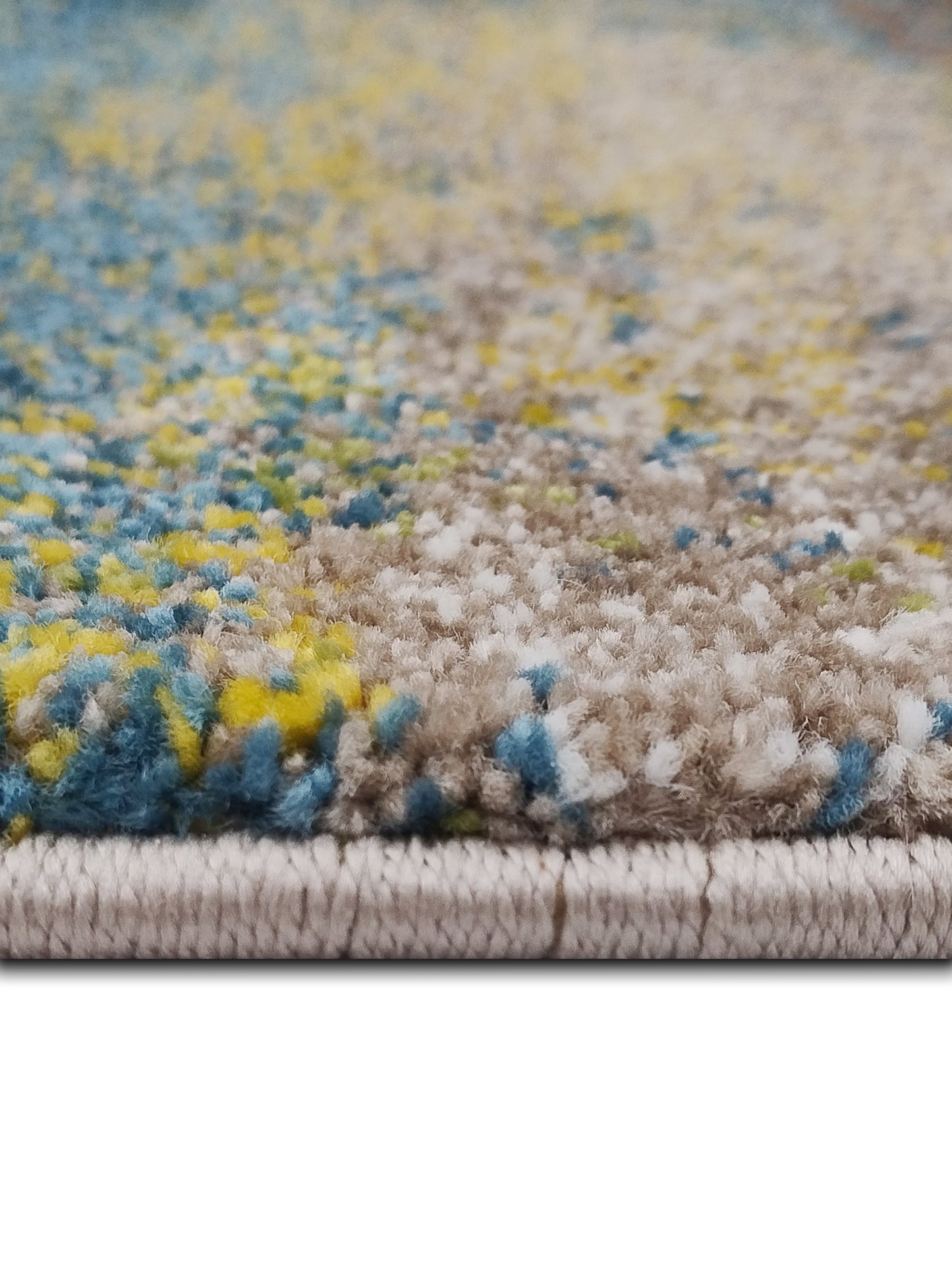 Blue & Grey Abstract Carpet – Artistic Modern Design