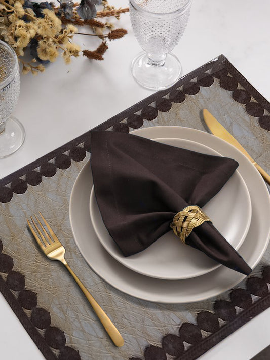 Atoz Premium Placemats for Dining Table – Set of 6 | Heat-Resistant, Easy to Clean, Stylish Table Mats for Kitchen & Dining Room Decor