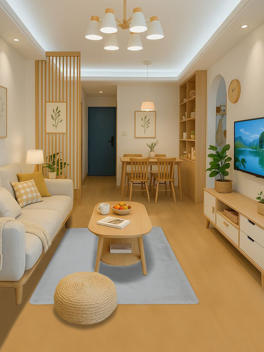 White Faux Fur Shaggy Carpet – Ultra-Soft Plush Texture – 2 Sizes