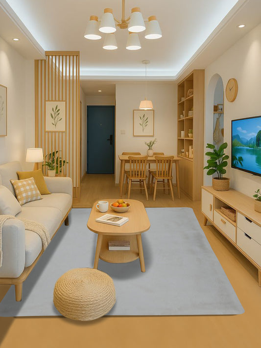 White Faux Fur Shaggy Carpet – Ultra-Soft Plush Texture – 2 Sizes