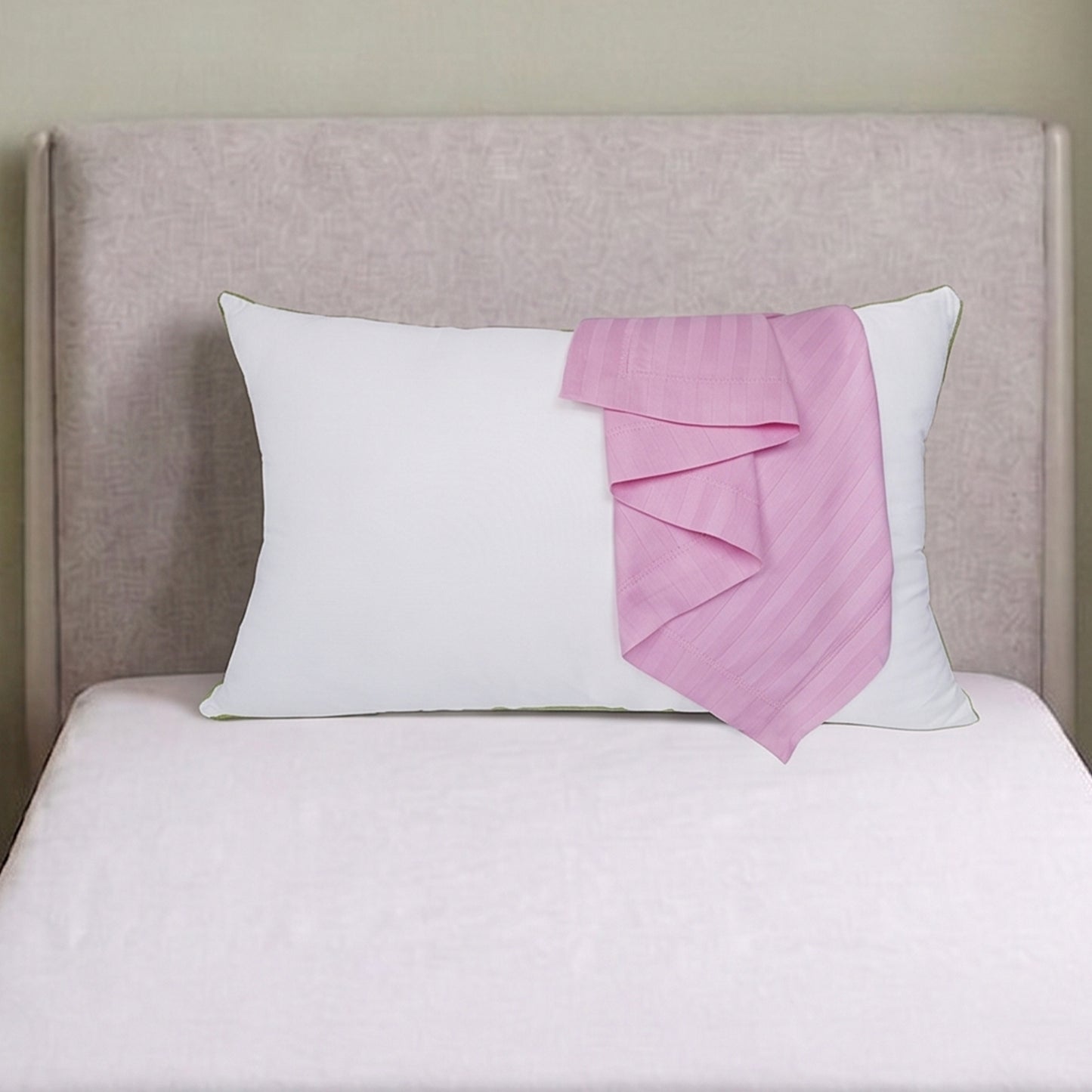 AtoZ Home Decor Cotton Pillow & Strips Pillow Cover Combo Set (68 x 45 cm)