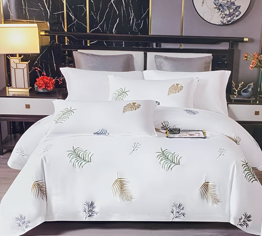 WHITE RIVER KING-SIZE COTTON BEDSHEET