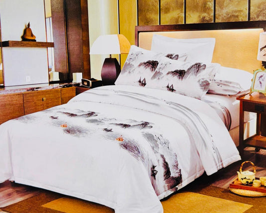 WHITE RIVER KING-SIZE COTTON BEDSHEET