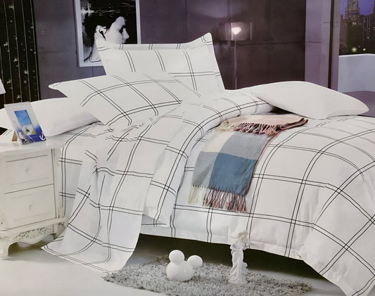 WHITE RIVER KING-SIZE COTTON BEDSHEET