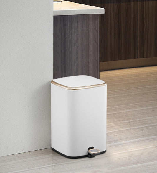 Modern Soft-Close Step Trash Bin – Fingerprint-Resistant, Matte Finish