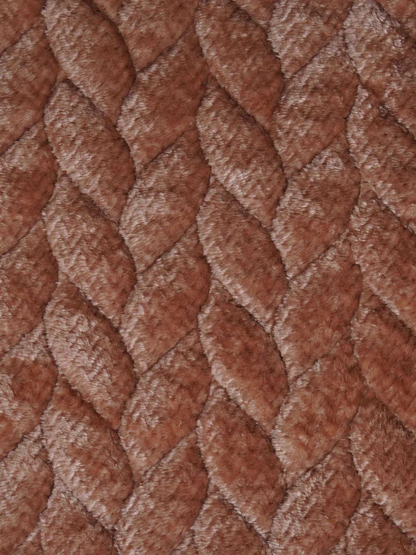 AtoZ Home Decor Luxury Textured Braided Velvet Sofa Cover | Braided Chevron Pattern