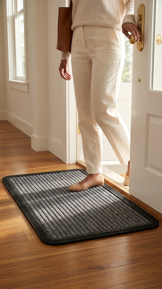 AtoZ Home Decor Dust Control Ribbed Door Mat (60x40 cm)