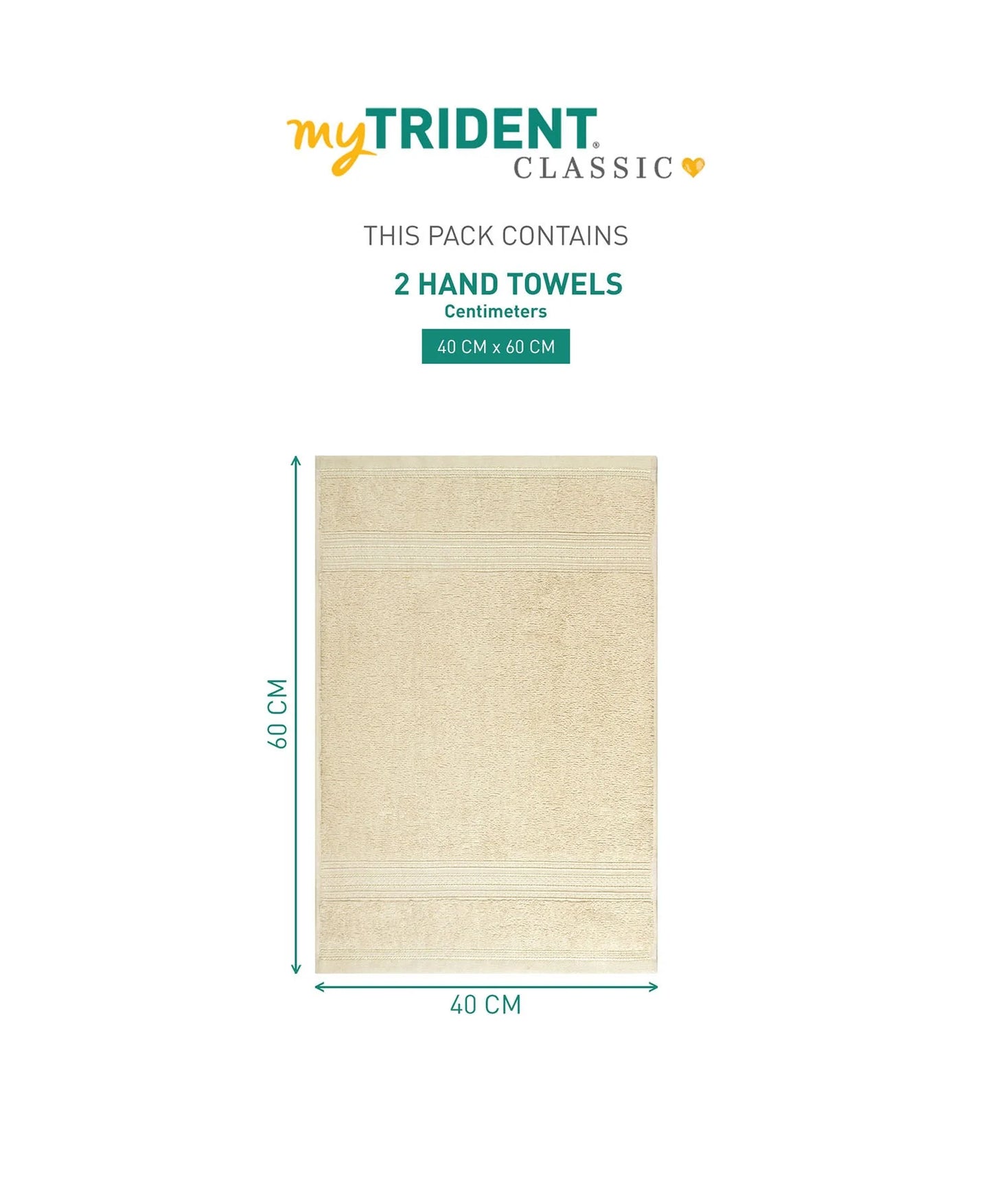Classic Hand Towel 2 Pcs Set