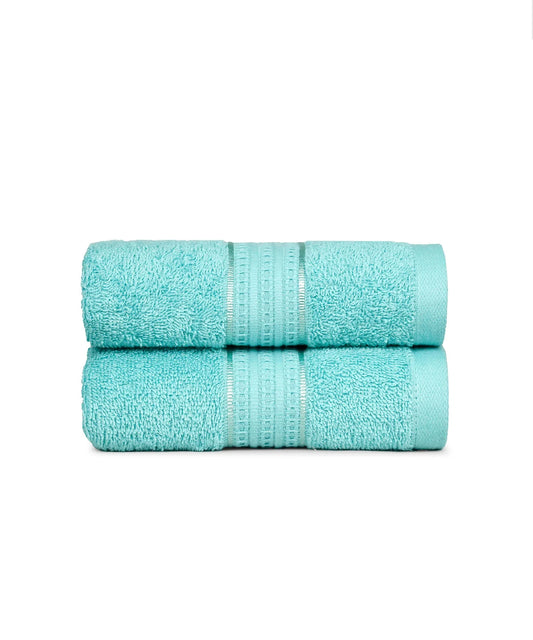 AtoZ Home Decor Home Essential 100% Cotton Hand Towels Pack of 2 (40x60 CM)