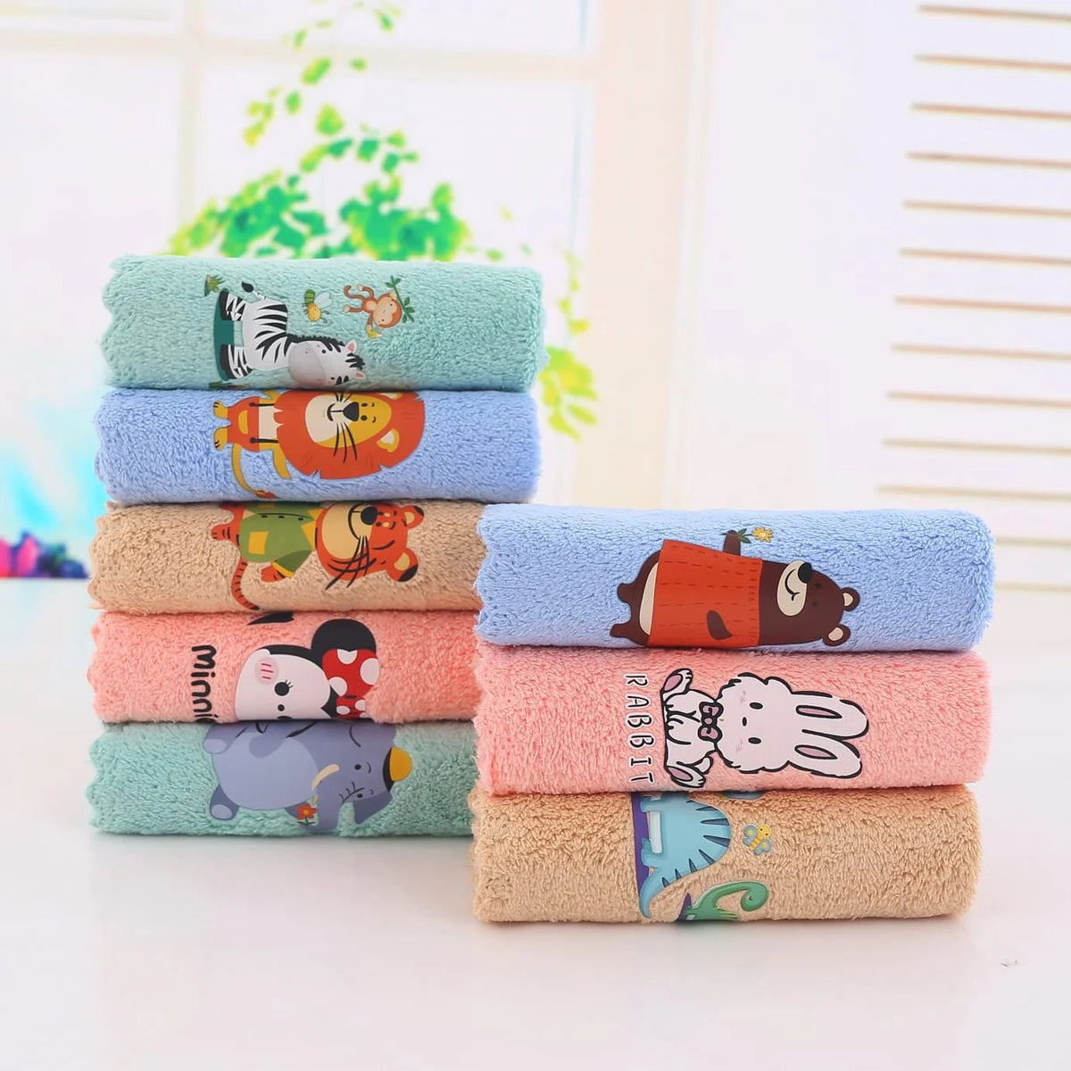 Stylla GoodLuck Ultra-Soft Baby & Kids Towel Box Set with Cute Animal Prints