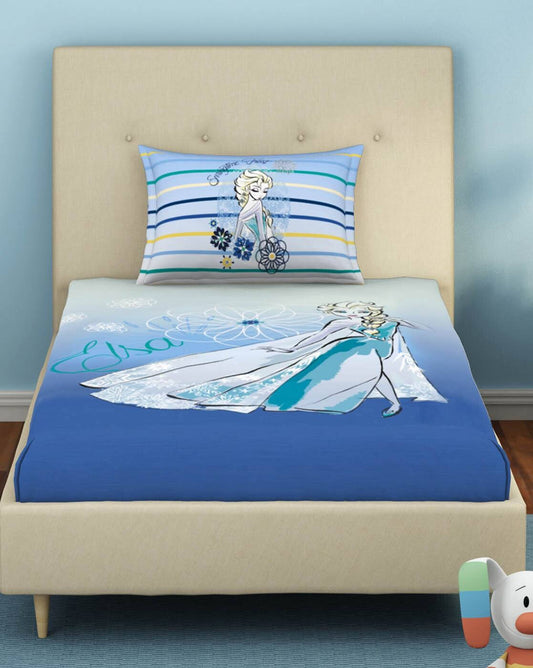 SPACES Kids Disney Frozen Elsa Single Bedsheet Set .