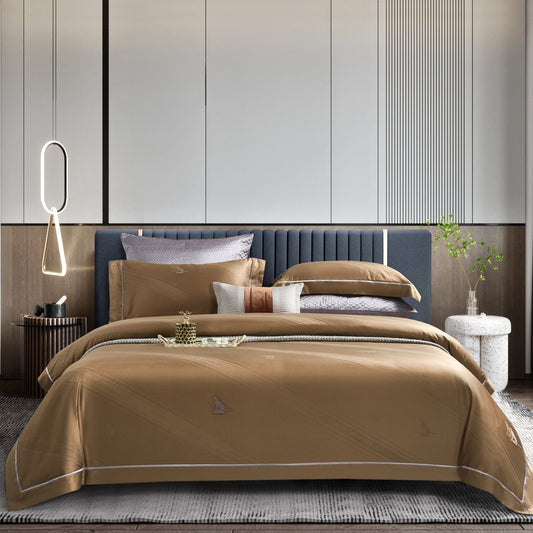 Jacquard Super King Size Bedsheet Set – 100% Egyptian Cotton | 800 TC Luxury