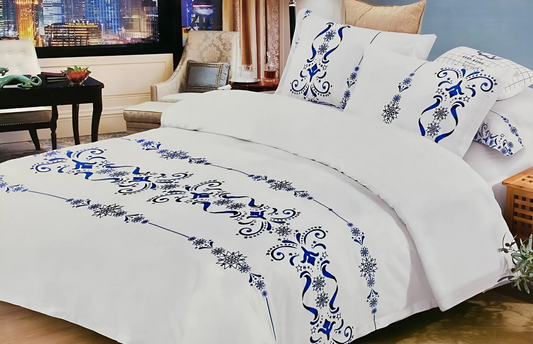 WHITE RIVER KING-SIZE COTTON BEDSHEET