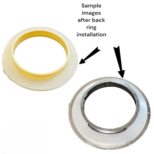 Flexible Transparent Curtain Eyelet Rings with Backlock (24pcs, 1.6")