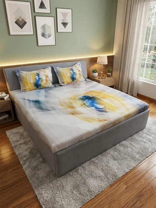 High Living 100% Cotton King Size Bedsheet Set (400 TC)